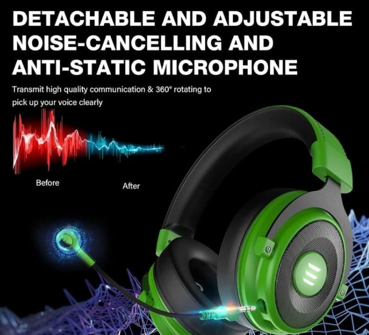 EKSA Pro 2-in-1 Gaming Headset – 7.1 Surround Sound