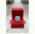 Butterfly Crystal Statement Ring