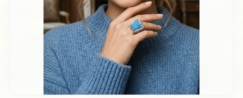 Butterfly Crystal Statement Ring